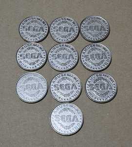 SEGA セガ 旧デザイン メダル 10枚 ビンテージ アンティーク