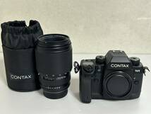 コンタックス CONTAX N1　レンズ Carl Zeiss Vario-Sonnar 70-300mm 4-5.6 一眼レフ フイルムカメラ_画像1