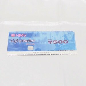 HMV ギフトカード 商品券 500円分　500円×1枚 金券 格安 未使用 S2554