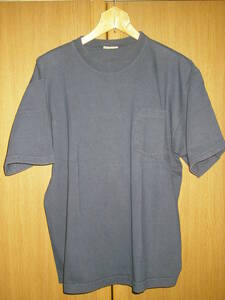 MADE IN USA Goodwear グッドウエア 紺 ネイビー ポケT ポケット Tシャツ L アメリカ製 グッドウェア 胸ポケ ( 厚手 ヘヴィーオンス
