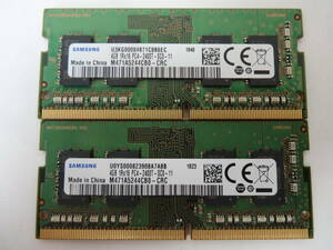 *SAMSUNG PC4-2400T 4GB×2 sheets BIOS verification settled *( Note memory ) 8