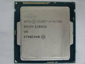 *Intel /CPU Core i7-4770S 3.10GHz start-up has confirmed!* Junk!!