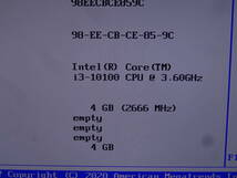 ★Intel / CPU Core i3-10100 3.60GHz 起動確認済★_画像4