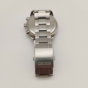 1円 稼働品 SEIKO セイコー V176-0AR0 アナログ ソーラー 腕時計の画像4