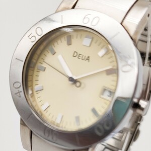 1円 稼働品 ALBA アルバ ジャンク 腕時計 アナログ 白文字盤 クォーツ