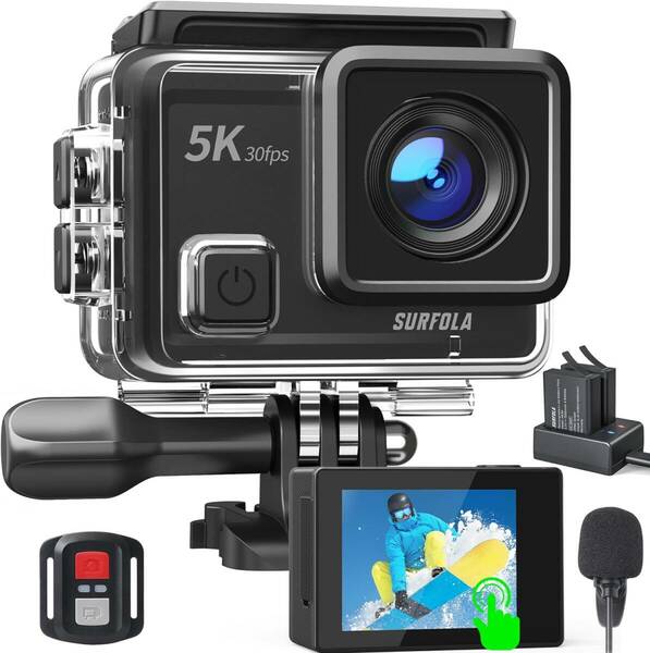  新品【2024進級版5Kカメラ】Surfola 進級版5Kアクションカメラ SF430 