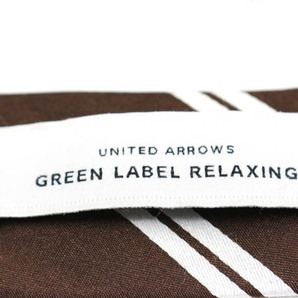 グリーンレーベルリラクシング ブランド ネクタイ ユナイテッドアローズ シルク PO メンズ ブラウン green label relaxingの画像4