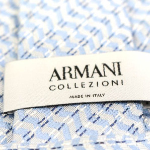 アルマーニコレッツォーニ ブランド ネクタイ ストライプ柄 シルク イタリア製 PO メンズ ブルー ARMANI COLLEZIONIの画像4