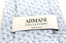 アルマーニコレッツォーニ ブランド ネクタイ ストライプ柄 シルク イタリア製 PO メンズ ブルー ARMANI COLLEZIONI_画像4