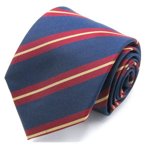  filler brand necktie stripe pattern reji men taru stripe silk PO men's navy FILA