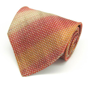  Missoni brand necktie total pattern silk Italy made PO men's red Missoni