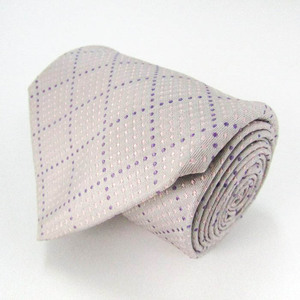  Person's бренд галстук точка в клетку .. рисунок шелк PO мужской серый PERSONS