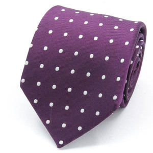  Person's brand necktie dot pattern silk PO men's purple PERSONS