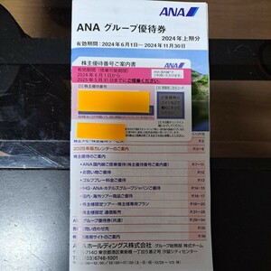 ANA 全日空 株主優待券　　　　　　　　　　　　　　 有効期限2024.6.1～2025.5.31 　ANAグループ割引券