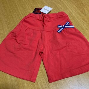 新品 ボブソン ハーフパンツ 80 ズボン 女の子 リボン キムラタン