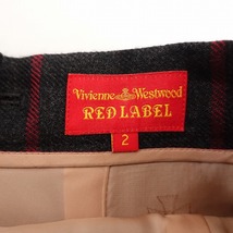 ヴィヴィアンウエストウッド Vivienne Westwood REDLABEL *ウールチェックタイトスカート*2起毛裏地付き(sk2-2404-147)【10E42】_画像8