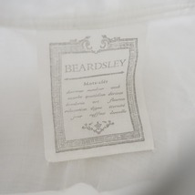 ビアズリー BEARDSLEY *ラミーバックギャザーブラウス*Fホワイト白ワイドシャツ薄手(25-2404-176)【20E42】_画像8