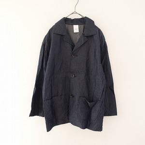 ヴェリテクールエセコパン Veritecoeur et ses COPAINS*ツイルテーラードロングジャケット*1ネイビーUNISEX(jk2-2404-163)【30E42】