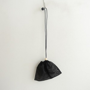 [ beautiful goods ]takayokatayama *organdy shoulder* auger nji- shoulder handbag pouch black (ba11-2404-91)[40E42]