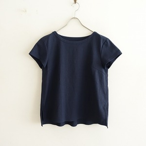  theory theory * back pleat pull over shirt *S navy short sleeves plain blouse (33-2404-280)[50E42]