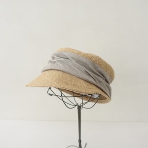 【定価1.3万】マチュアーハ mature ha. *jute drape cap ジュートドレープキャップ*天然素材麦わら帽子(ha84-2404-92)【60E42】