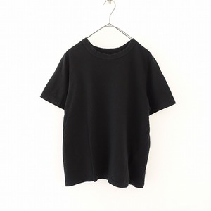 パドカレ pas de calais *ガサットTシャツ*36黒ブラック半袖カットソープルオーバー無地(33-2404-321)【70E42】