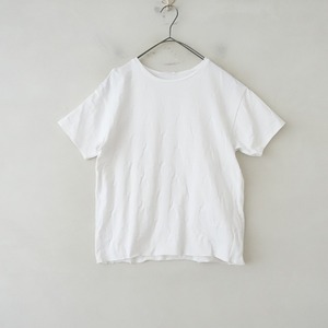 【定価1.0万】ドレステリア DRESSTERIOR *リンクスニットトゥインクルスターTシャツ*ホワイトボートネック(2-2403-514)【21D42】