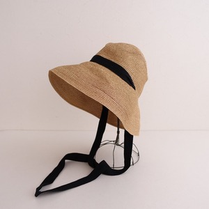 【定価2.4万】マチュアーハ mature ha. *BOXED HAT 11cm brim garden ribbon ボックスハット*天然素材(ha84-2404-114)【41E42】