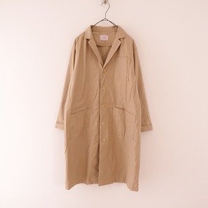  The Factory THE FACTORY * cotton coat *38 turn-down collar open color cotton beige double sleeve outer (jk4-2404-143)[61E42]