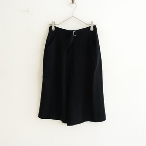  Agnes B agnes b. * shorts *36 georgette black black culotte gaucho bottoms Agnes b.(1-2404-463)[71E42]