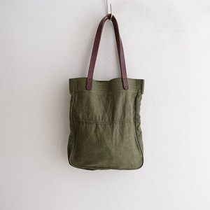 【定価1.3万】ダマスキーナ Damasquina *US ARMY TENT BAG LAREGE*トートバッグ手提げかばんカーキ(ba11-2404-126)【71E42】