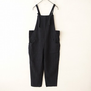 [ regular price 1.3 ten thousand ]yalaYARRA* cotton flax overall pants *F soft tsu il charcoal gray overall Sam pocket (2-2404-536)[81E42]