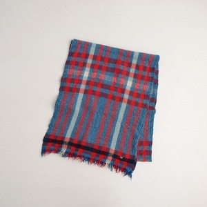 45R four ti five a-ru* check fringe muffler * stole scarf shawl 45rpm(st25-2404-535)[22E42]