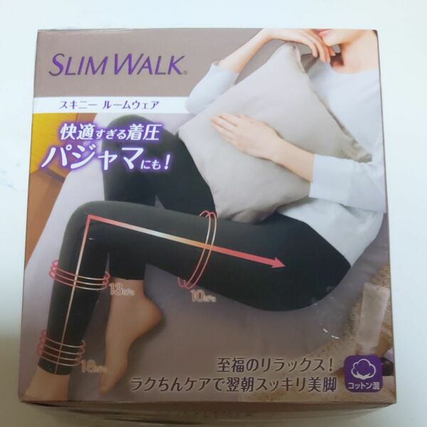 限界値下げ　SLIMWALK（スリムウォーク）スキニールームウェア ブラック M ピップ