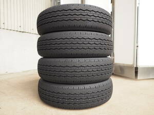 N315　送料無料　ブリヂストン　195/80R15 107/105S LT　4本9分山　RD613　2024年製　ハイエース　キャラバン