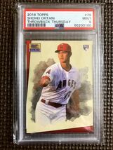 大谷翔平ルーキーカード★2018 topps throwback thursday #79★PSA鑑定済9MINT_画像1