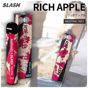 SLASH スラッシュ シーシャ 電子タバコ 禁煙補助 使い捨て VAPE 持ち運びシーシャ RICH APPLE リッチアップル