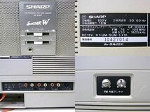 h1067 SHARP ラジオ付ステレオテープレコーダー　FM/AM STEREO RADIO CASSETTER GF-818ST　難有_画像6