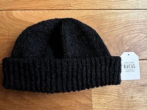 【美品】Racal SUMMER KNIT CAP Black サマーニットキャップ ビーニー ブラック ニット帽