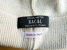 【美品】RACAL Roll Knit CAP Off Whiteラカル ロールニットキャップ オフホワイト ビーニー スケーター_画像2