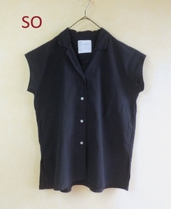 *SOeso- блуза F чёрный * натуральный стандартный принадлежности рубашка 