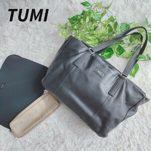 # hard-to-find * ultimate beautiful goods #TUMI Tumi MANTE COLLECTION 73213D business bag tote bag original leather PC sleeve bag * pouch attaching black 