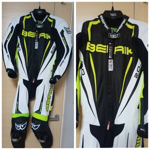 BERIK(ベリック) BEK17-0027 レーシングスーツ SIZE48 RACE-DEP バンクセンサー付き(膝)綺麗 胸部プロテクター付き 使用回数少な目 美品