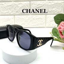 CHANEL シャネル ココマーク マトラッセ サングラス ブラック_画像1