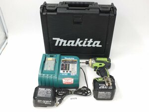 【z27172】Makita マキタ 充電式インパクトドライバ TD136D 14.4V バッテリーBL1430 2個付・急速充電器 スライド式18V DC18RA 格安スタート