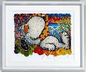 * Tom *eba Heart * Snoopy * lithograph * with autograph * limited goods! 5 month 26 day ( day ) till. limited exhibition 