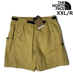 1円～!売切!【正規新品】THE NORTH FACE RIPSTOP CARGO EASY SHORT ショートパンツ US限定 速乾 ロゴ刺繍 伸縮性(XXL/R)ベージュ 190110-33