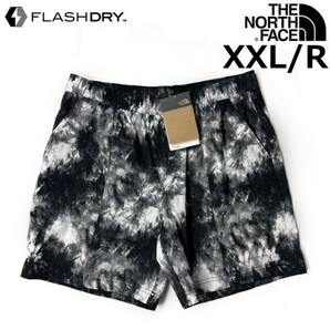 1円～!売切!【正規新品】THE NORTH FACE◆PRINTED CLASS V PULL ON SHORT ショートパンツ US限定 水陸両用 速乾(XXL/R)黒 総柄 190110-25の画像1