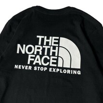 1円～!売切!【正規新品】THE NORTH FACE L/S THROWBACK TEE 長袖 Tシャツ ロンT US限定 ハーフドームロゴ 男女兼用 登山(XL)黒 180902-15_画像4