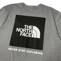 1円～!売切!【正規新品】THE NORTH FACE S/S BOX NSE TEE 半袖 Tシャツ US限定 ボックスロゴ 男女兼用 アウトドア 登山(M)グレー 180902-13_画像4